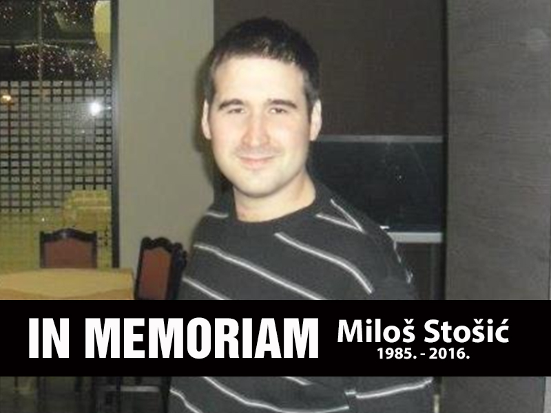 IN MEMORIAM - Miloš Stošić