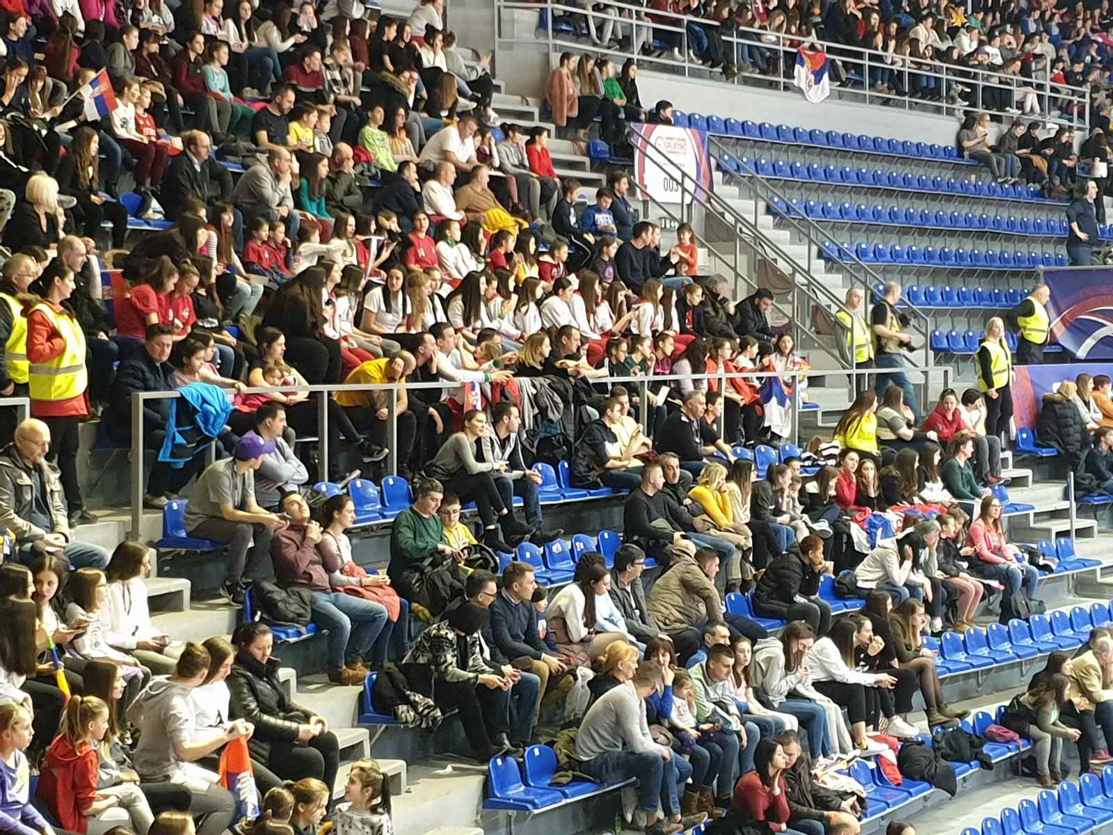 Košarkašice RKS Centralna Srbija na utakmici ženske reprezentacije Srbije sa Nigerijom