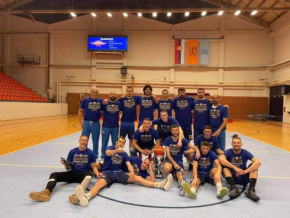 Čačak 94 pobednik Prve muške regionalne lige Zapad